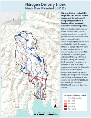 nitrogen delivery watershed map