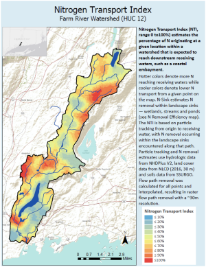 nitrogen removal watershed map