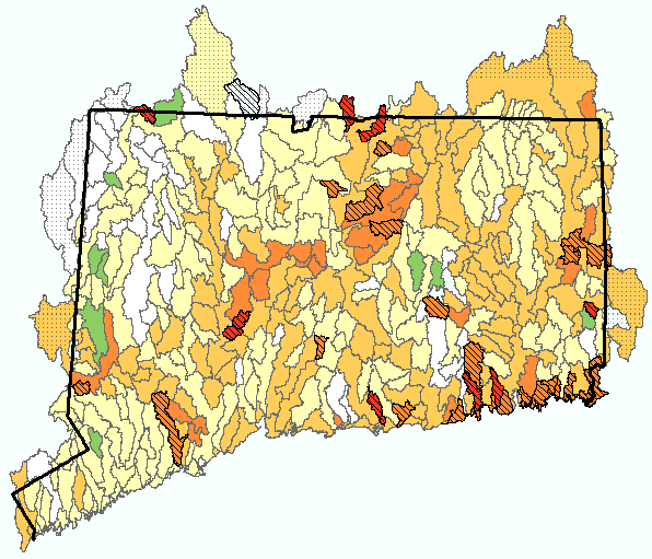Percent Forest in sub-regional basins,2006